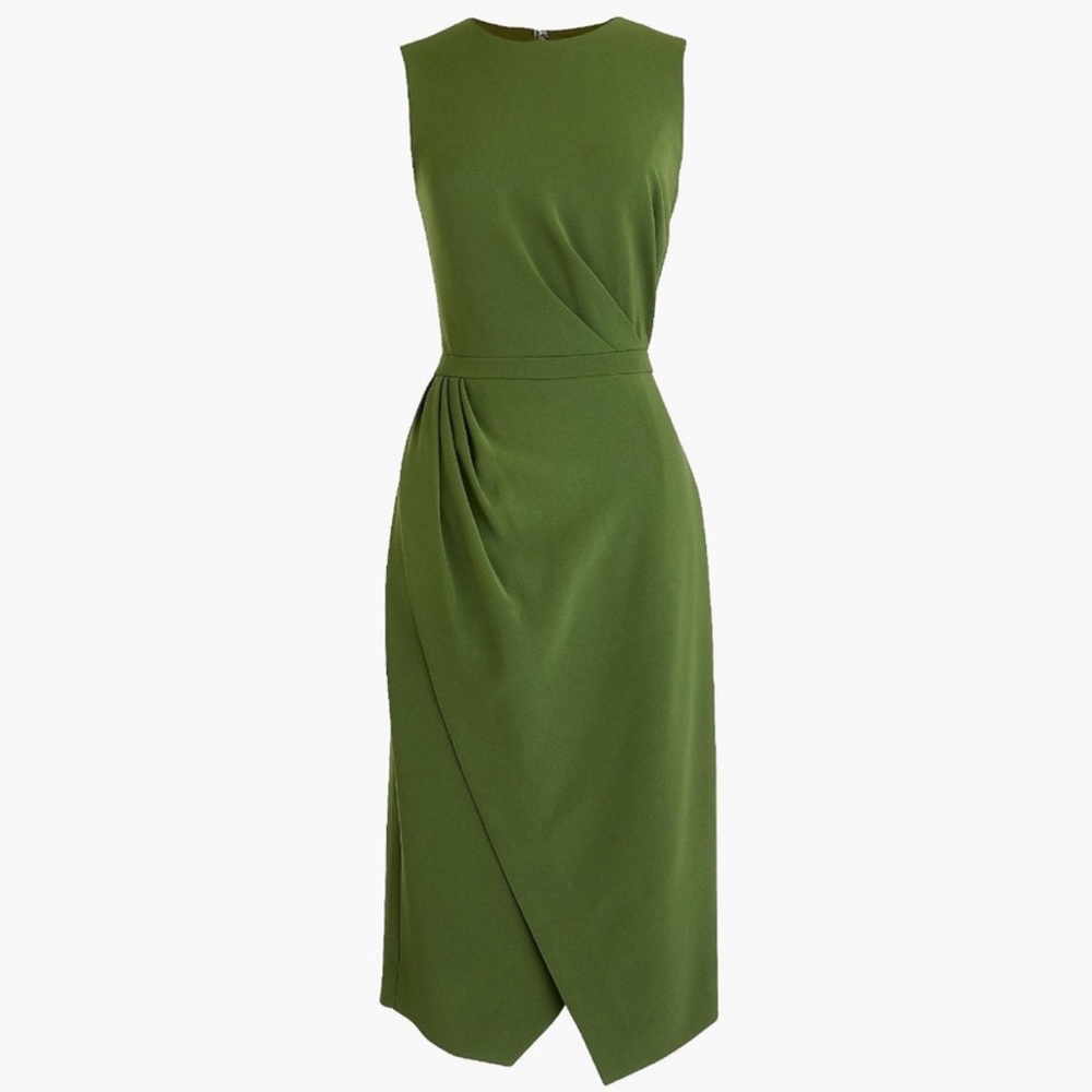 J. Crew Women’s Asymmetrical Sheath Dress in Green